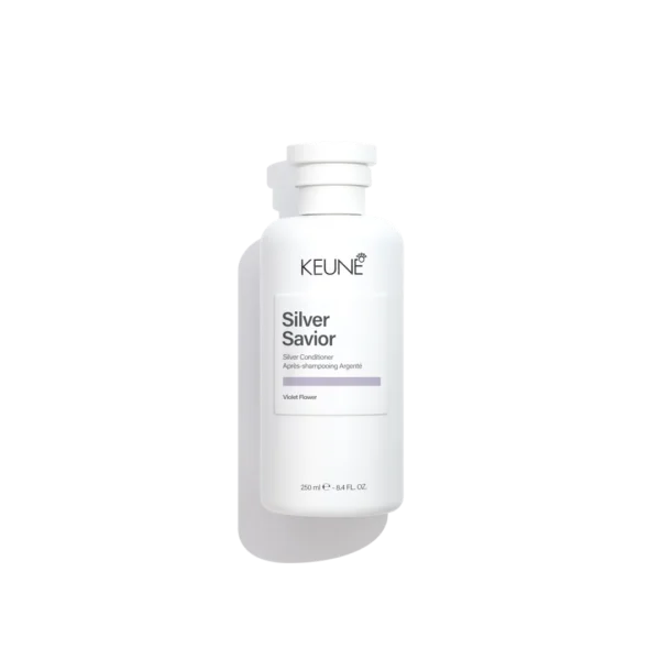 Keune Silver Savior Conditioner 250ml fles, conditioner die warme tonen neutraliseert en het haar koel, zacht en glanzend houdt
