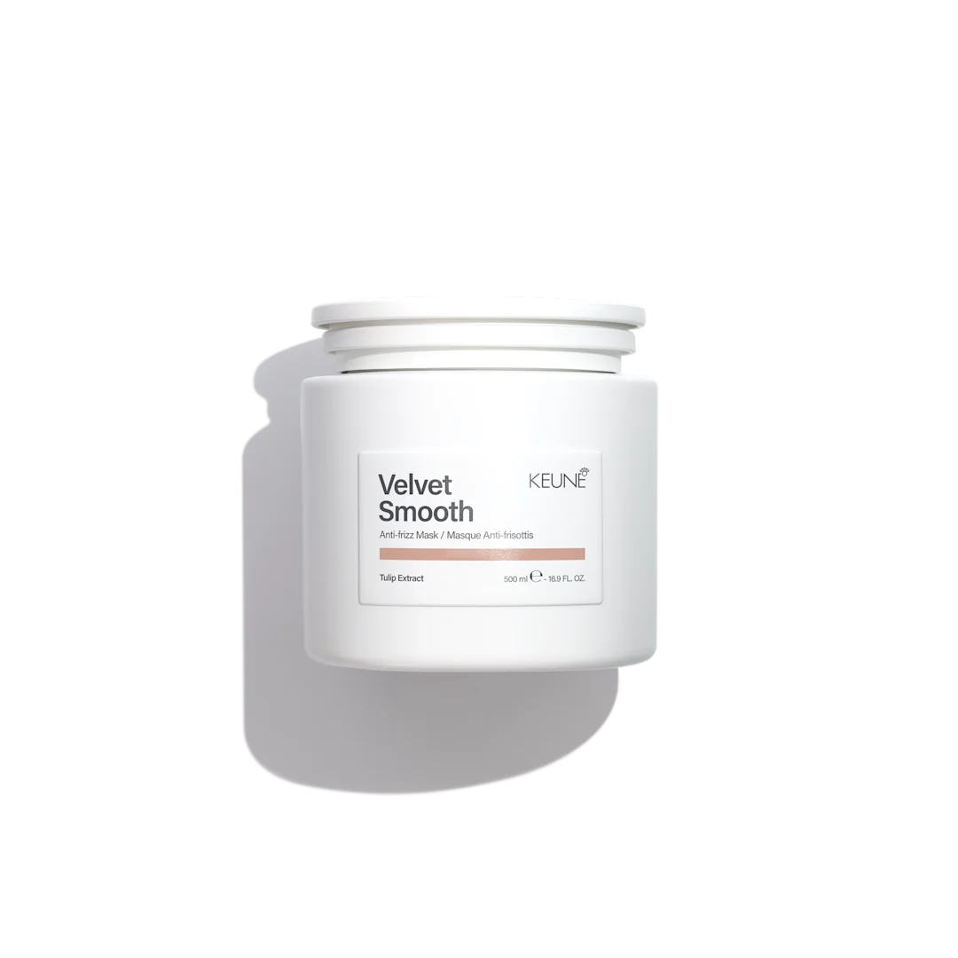 Keune Velvet Smooth Mask 500ml pot, haarmasker dat pluizig haar temt en zorgt voor gladheid en zachtheid