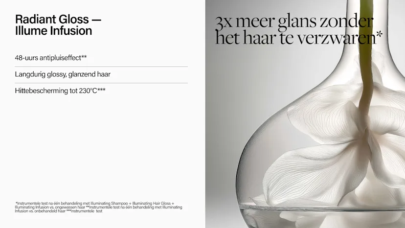 key ingredienten radiant gloss haarolie