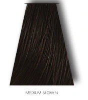 Staal voor een medium bruine haarkleur